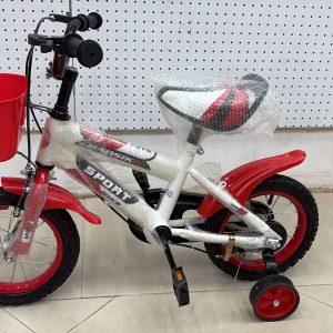 Baosika Kids Sports Bike Size 12 Inch Red And White in color